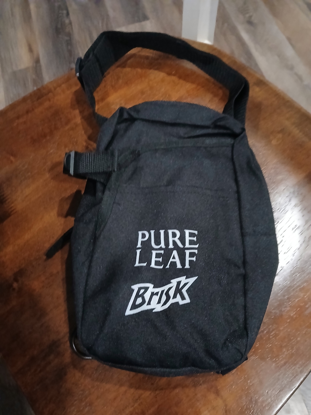 Pepsi Black Men’s Crossbody Belt Bag with White Logo